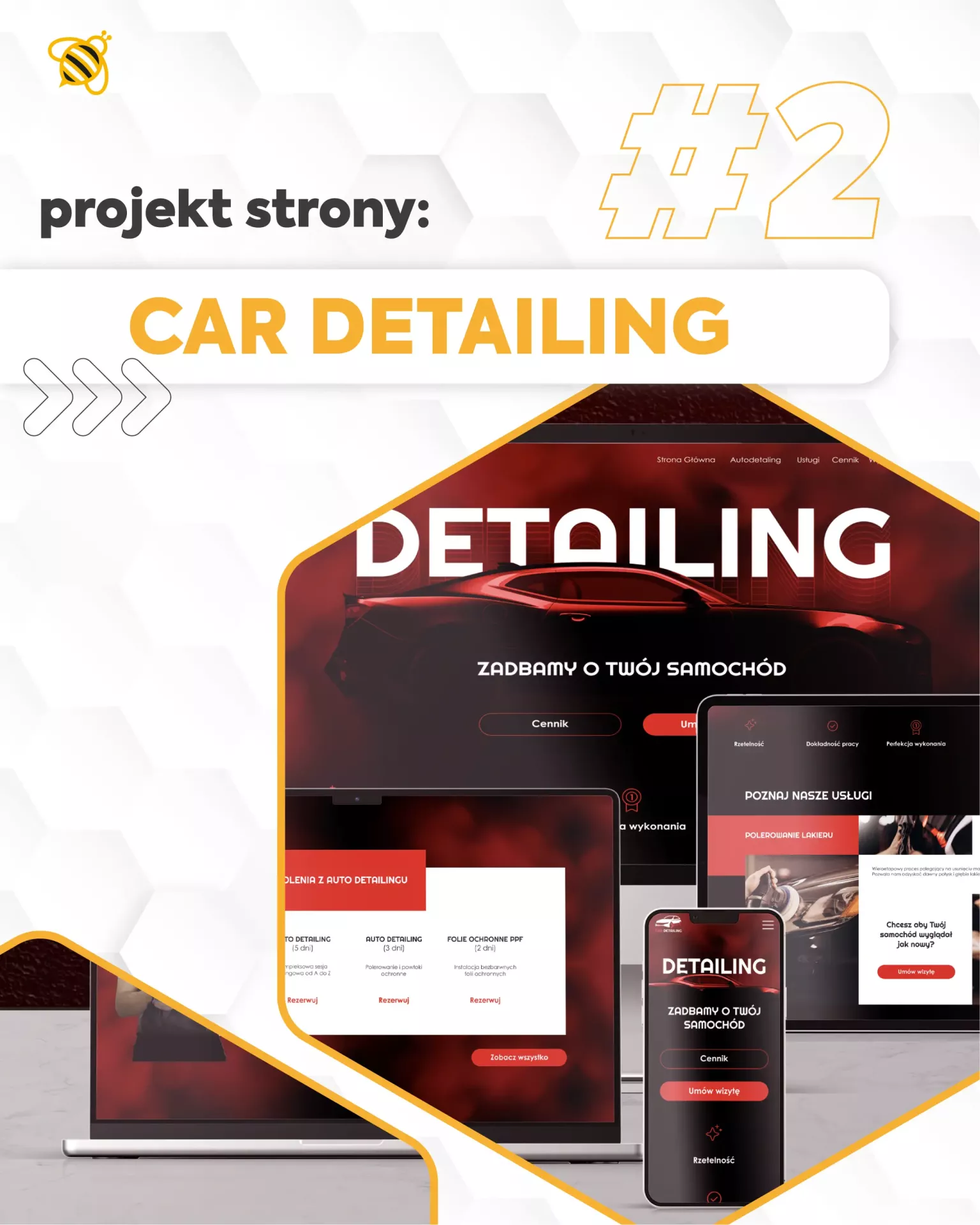 Projekt strony dla Car Detailingu